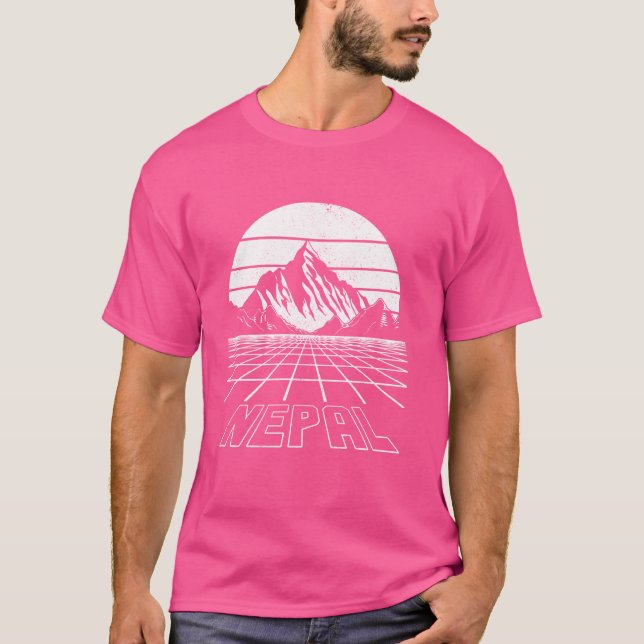 Nepal Mountains Himalaya Mount Everest Nepali Souv T-Shirt (Vorderseite)