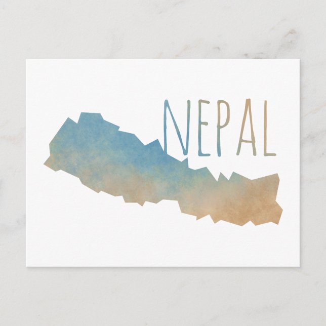 Nepal Postkarte (Vorderseite)