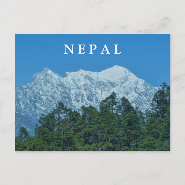 Nepal Snowy Mountains Postkarte (Vorderseite)
