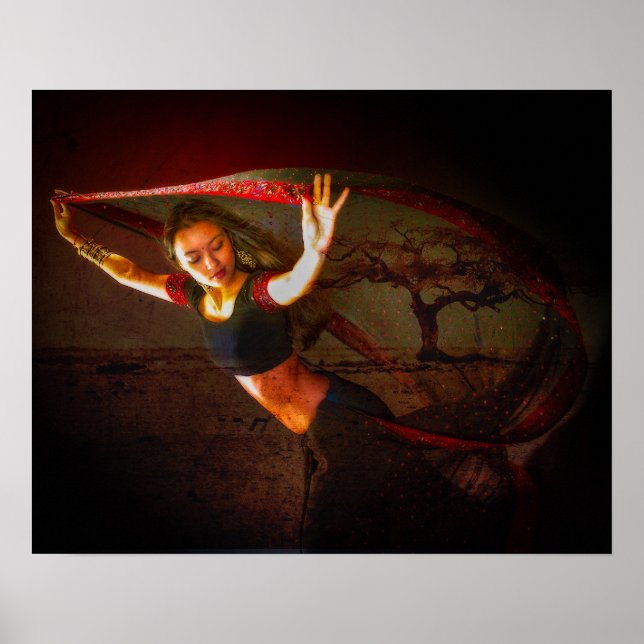 Nepalesischer Tänzer Poster (Vorne)