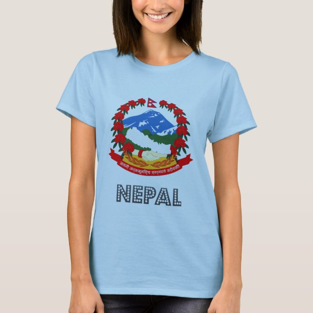 Nepalesisches Emblem T-Shirt (Vorderseite)