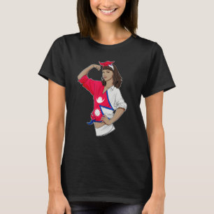 Nepalesisches Mädchen Unzerbrechlich I Nepalesisch T-Shirt