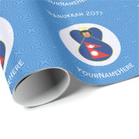 Nepali Angel Hanukkah Flag Personalisiert
