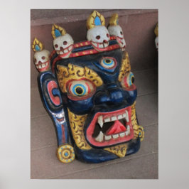 Nepali Deity Mask Poster