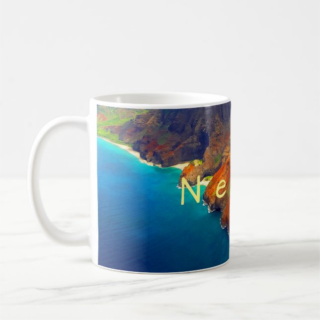Nepali-Küste Kauai Hawaii Kaffeetasse (Links)