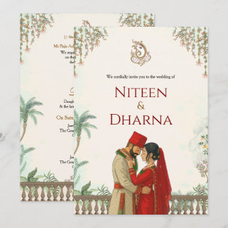 Nepali Wedding Card Elegant Nepali Wedding Einladung
