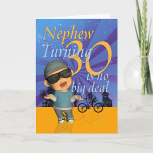 Nephew - 30. Geburtstagskarte Niedlicher Typ Karte