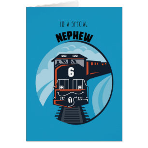 Nephew 6. Geburtstagszug, Little Boy, Blue