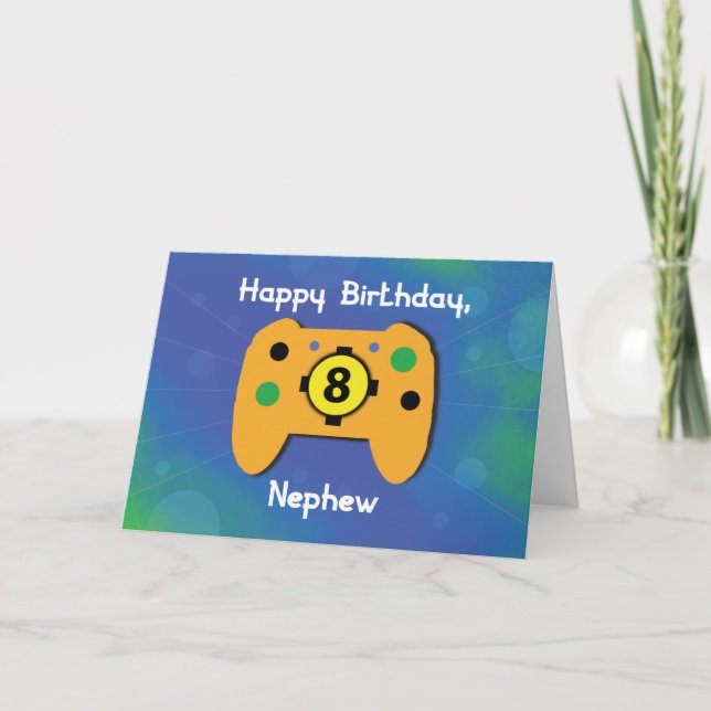Nephew 8-jähriger Gamer-Controller Karte (Vorderseite)