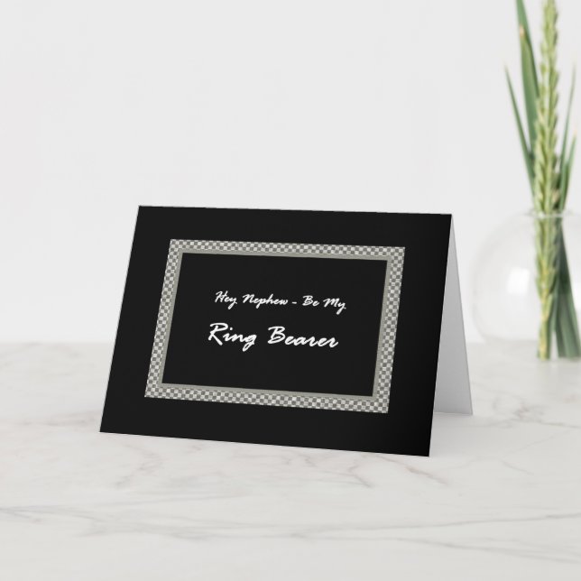 NEPHEW be my RInner Wedding Einladung (Vorderseite)
