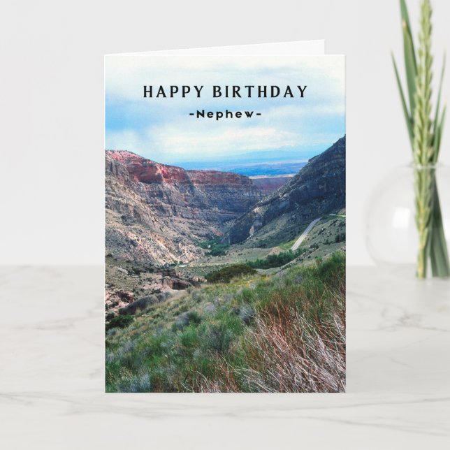 Nephew Birthday Big Horn Mountains Wyoming Karte (Vorderseite)