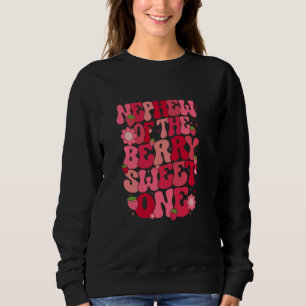 Nephew der Berry Sweet One Erdbeere erste Bir Sweatshirt