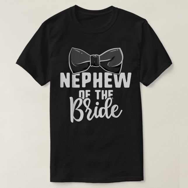 Nephew der Brauthochzeit, Junggeselinnen-Abschied T-Shirt (Design vorne)