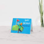 Nephew emoji golf blue happy birthday karte<br><div class="desc">Cute emoji golf nephew birthday card. Personalize with your own text and make it truly special and unique!</div>