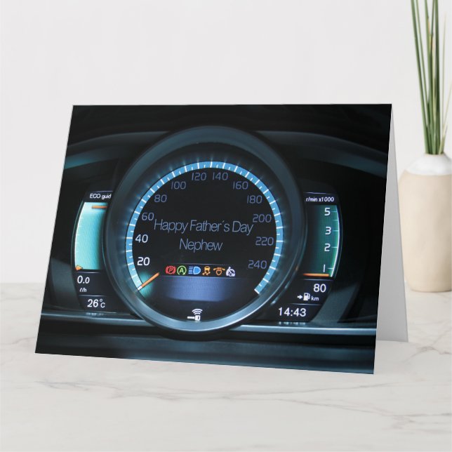 Nephew Happy Vatertag Karte (Vorderseite)