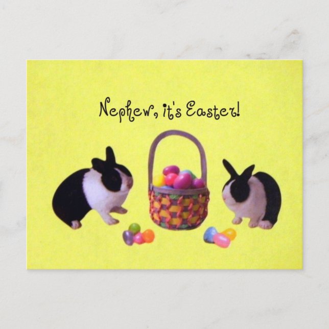 Nephew ist Ostern! Feiertagspostkarte (Vorderseite)