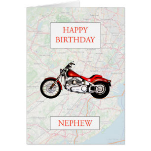 Nephew Map and Motorbike Birthday