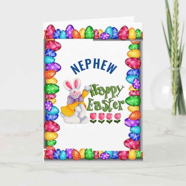 ***NEPHEW*** SIE SIND *LOVED* EASTER CARD KARTE (Vorderseite)