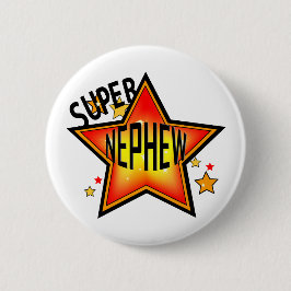 Nephew Super Star Funny Button
