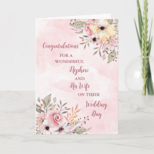 Nephew und seine Ehefrau Hochzeitstag Herzlichen G Karte