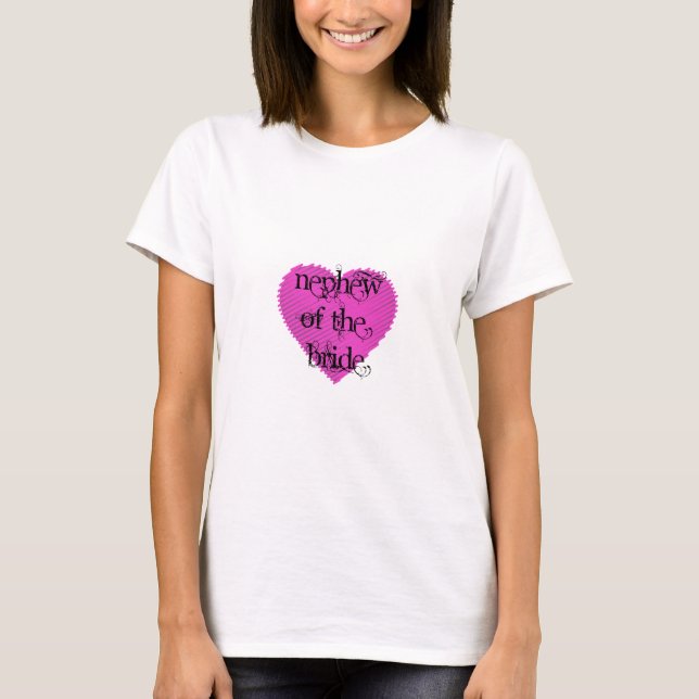 Nephew von der Braut T-Shirt (Vorderseite)