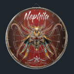Nephila Dartscheibe<br><div class="desc">Nephila: Eine Eigenerfindung, geboren von einem Schädel, einer Spinne und einem Samurai... eine bizarre Kombination, die Sie vielleicht sagen, und doch dieses Zeug kam aus mir... nicht schlecht eh! Setzen Sie sich die Kleidung von "Nephila" und zeigen Sie ein einzigartiges Aussehen, um beneidet oder anpassen Sie Ihr Gerät, Ihr Büro,...</div>