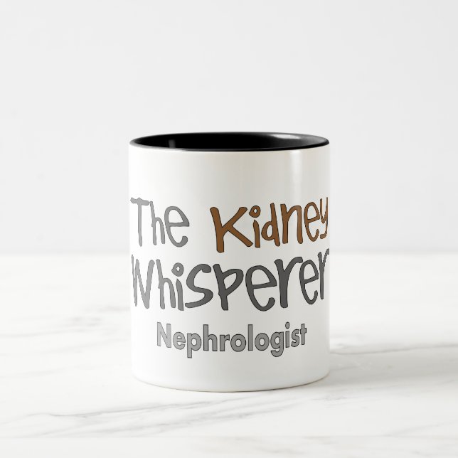 Nephrologe-Arzt-Geschenke, humorvoll Zweifarbige Tasse (Mittel)