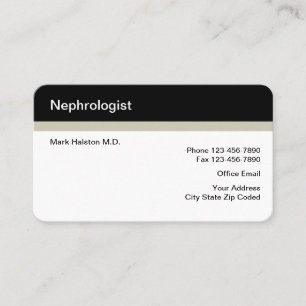 Nephrologe-Büro-Visitenkarten Visitenkarte