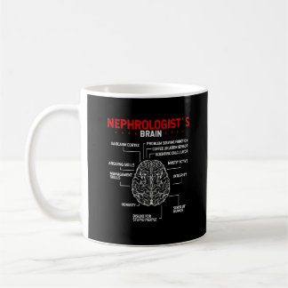 Nephrologe Dr. Brain Kidney Chirurg Tech Kaffeetasse