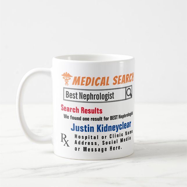 Nephrologe Funny Search Tasse (Links)