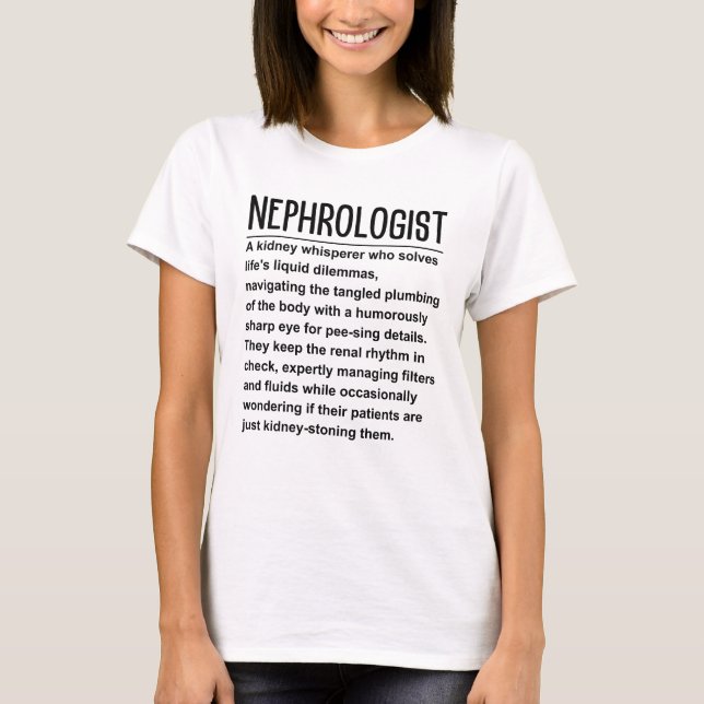 Nephrologe T-Shirt (Vorderseite)