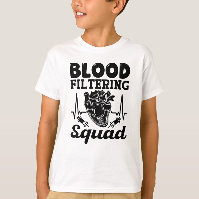 Nephrologie Dialyse Nurse T-Shirt (Vorderseite)