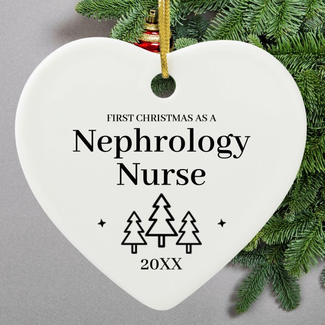 Nephrologie Kinderheilkunde Weihnachten Keramik Ornament (Nephrology Nurse New Job Christmas Ceramic Ornament
)