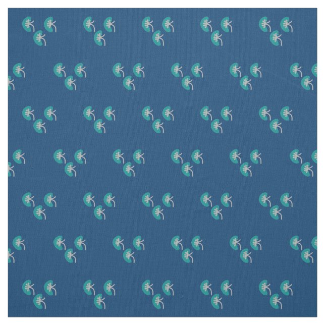 Nephrologie Nephrology Navy Stoff (Muster)