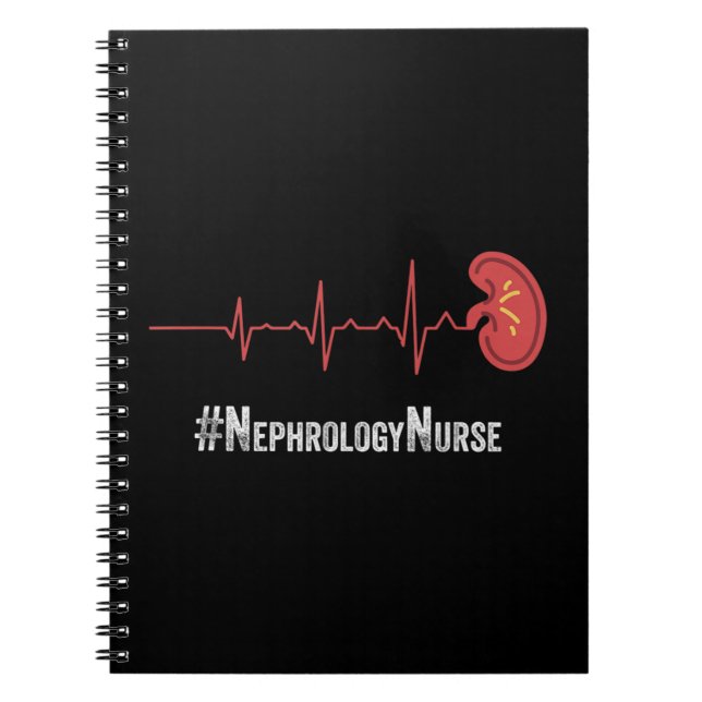 Nephrologie Nurse Heartbeat Dialyse Pflege RN Thi Notizblock (Vorderseite)