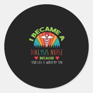 Nephrologie Nurse Quote Dialyse Registered Nurse Runder Aufkleber