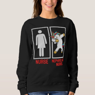 Nephrologie Nurse Unicorn Dialyse Nursing RI 1 Sweatshirt
