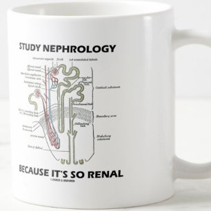 Nephrologie studieren, weil es so ein Nieren-Nephr Kaffeetasse