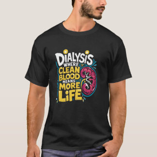 Nephrologist Dialysis Nurse Design for Kidney Dial T-Shirt