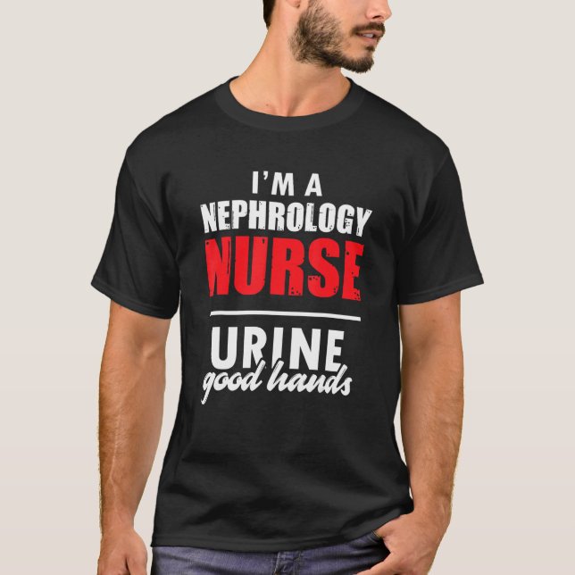 Nephrology Nurse Hands Dialysis Nursing RN 1 T-Shirt (Vorderseite)