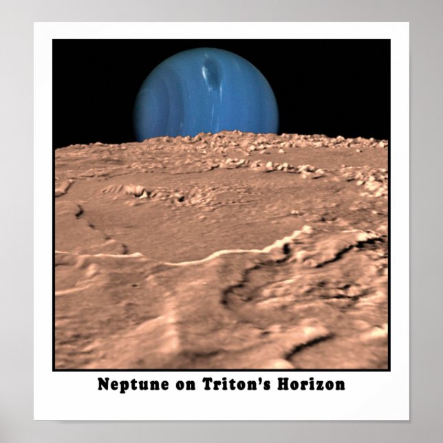 Neptun am Horizont von Triton Poster (Vorne)