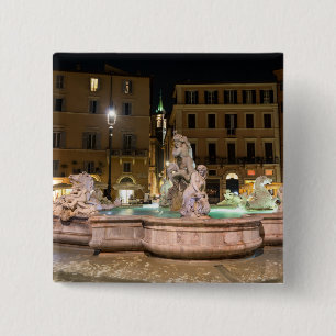 Neptun-Brunnen auf der Piazza Navona - Rom Button