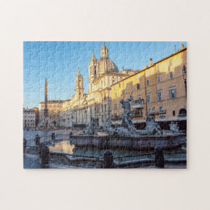 Neptun-Brunnen auf der Piazza Navona - Rom Puzzle