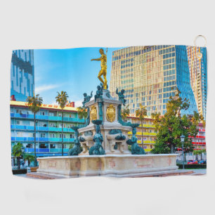 Neptun-Brunnen Golfhandtuch