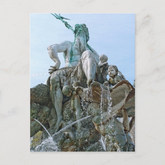 Neptun-Brunnen in Berlin Postkarte (Vorderseite)