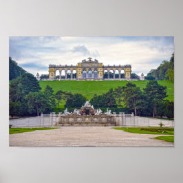 Neptun-Brunnen und Gloriette, Schonbrunn Palace Poster