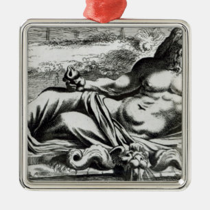 Neptun, c.1653 silbernes ornament
