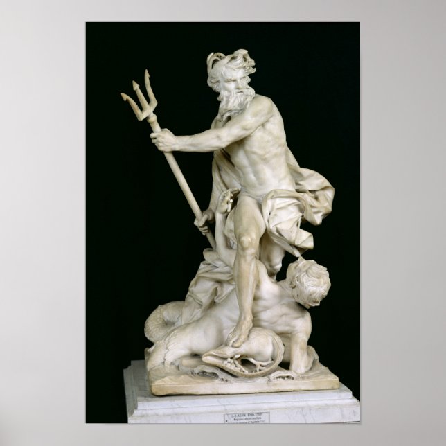 Neptun Calming the Waves, 1757 Poster (Vorne)