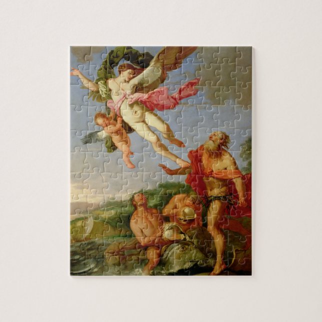 Neptun, der Coronis, 1665-70 (Öl, ausübt auf Puzzle (Vertikal)