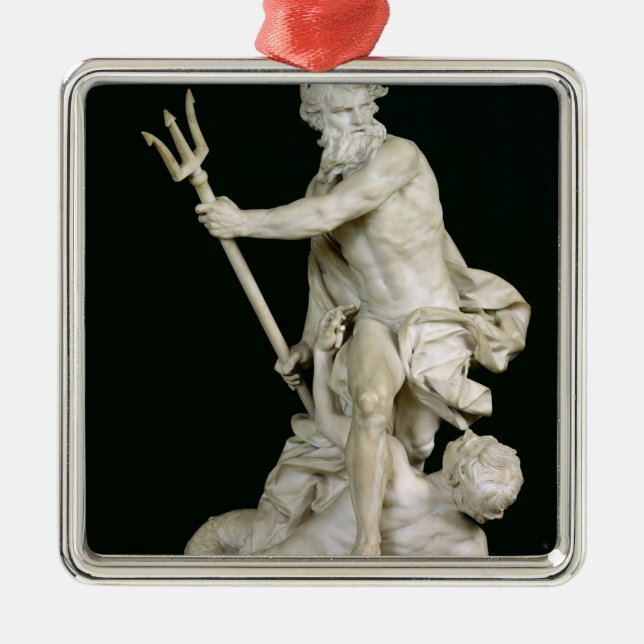 Neptun, der die Wellen, 1757 beruhigt Silbernes Ornament (Vorne)